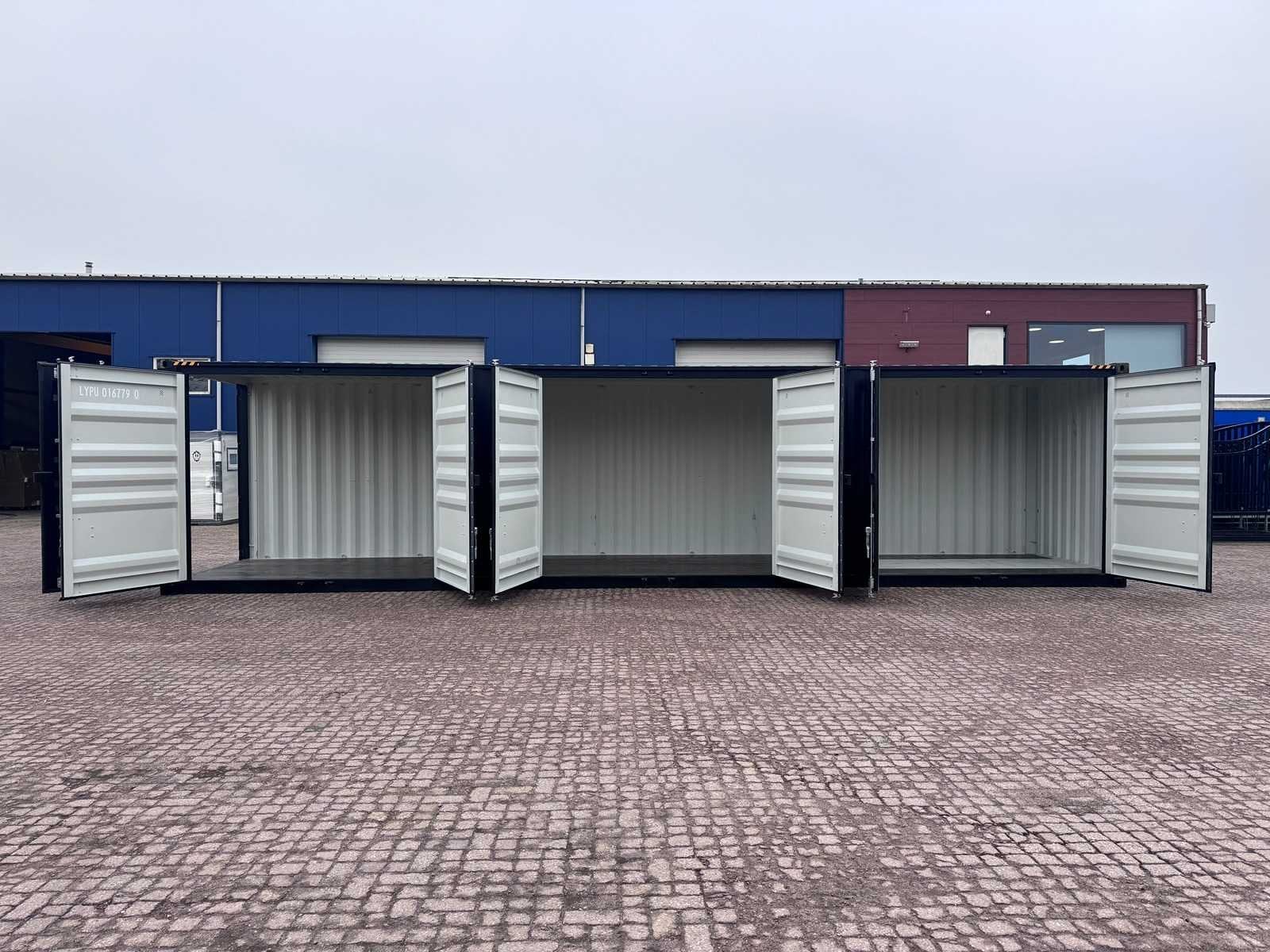 40ft High Cube HQ / 12 meter Opslagcontainer met 3 zijdeuren