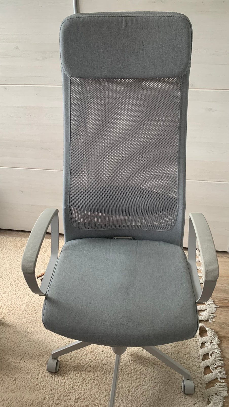 Ikea bureaustoel kleur grijs, verstelbaar, Huis en Inrichting, Bureaustoelen, Ophalen, Gebruikt, Grijs