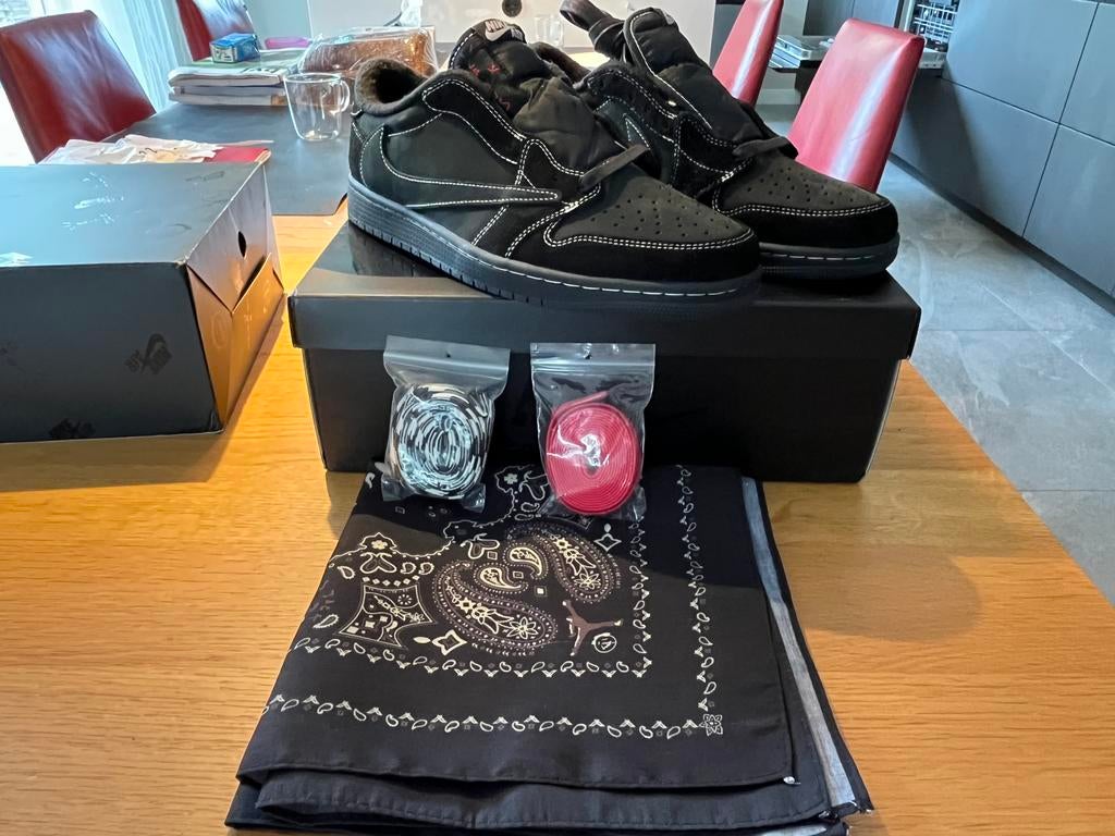 Nike air jordan travis scott maat 45, Kleding | Heren, Schoenen, Zwart, Nieuw, Ophalen of Verzenden, Sneakers of Gympen