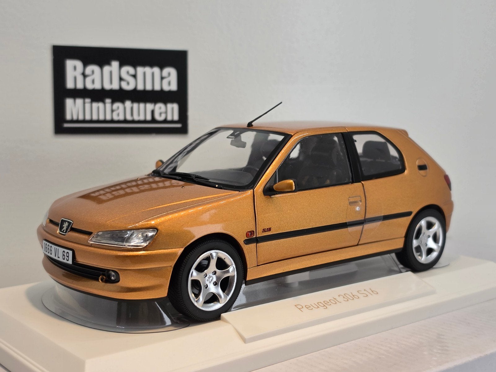 Peugeot 306 S16 GTI - Jaune vermeer - 1:18 Norev, Auto, Nieuw, Norev, Ophalen of Verzenden