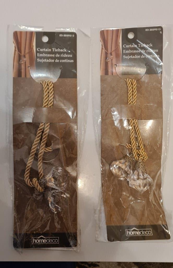 Set van 2 gordijn-tiebacks, splinternieuw, Overige merken, Ophalen of Verzenden, Nieuw, Overige typen
