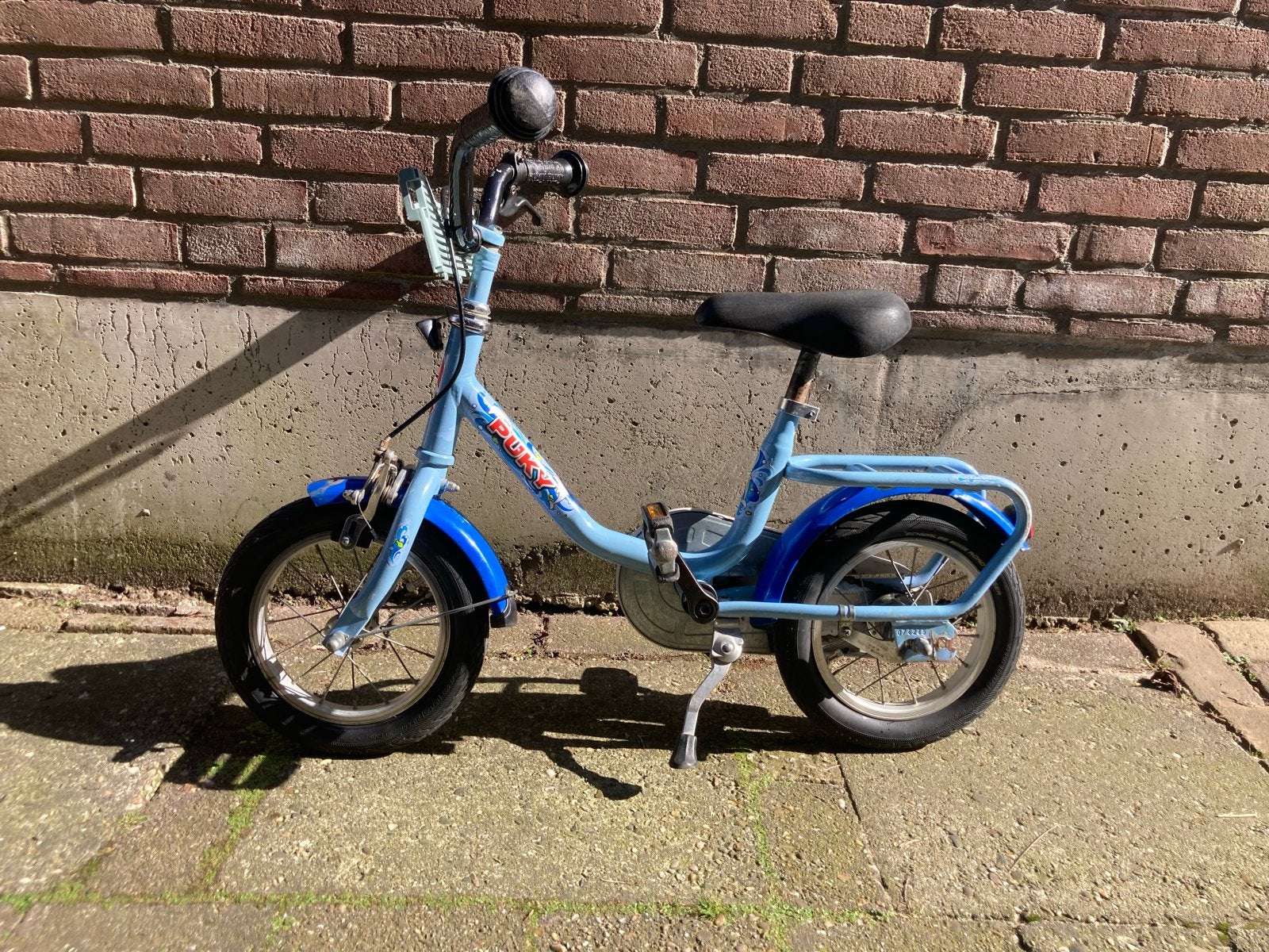 Puky kinderfiets 12 inch - Blauw, Fietsen en Brommers, Ophalen, Gebruikt, Terugtraprem, Minder dan 16 inch