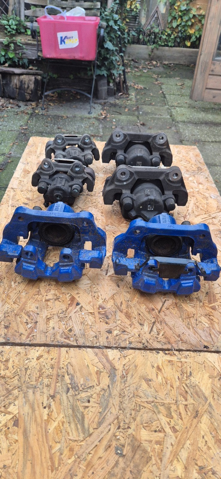BMW remklauwen - Set van 6 (voor en achter), Ophalen of Verzenden, Gebruikt, BMW
