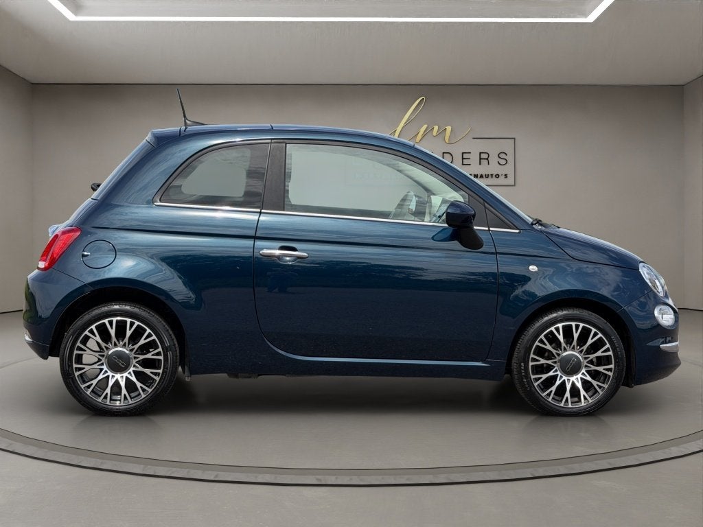 Fiat 500 1.0 Hybrid Dolcevita 2023 BLAUW | Panoramadak | App, Auto's, Fiat, Gebruikt, Euro 6, Automatische klimaatregeling, Leder en Stof