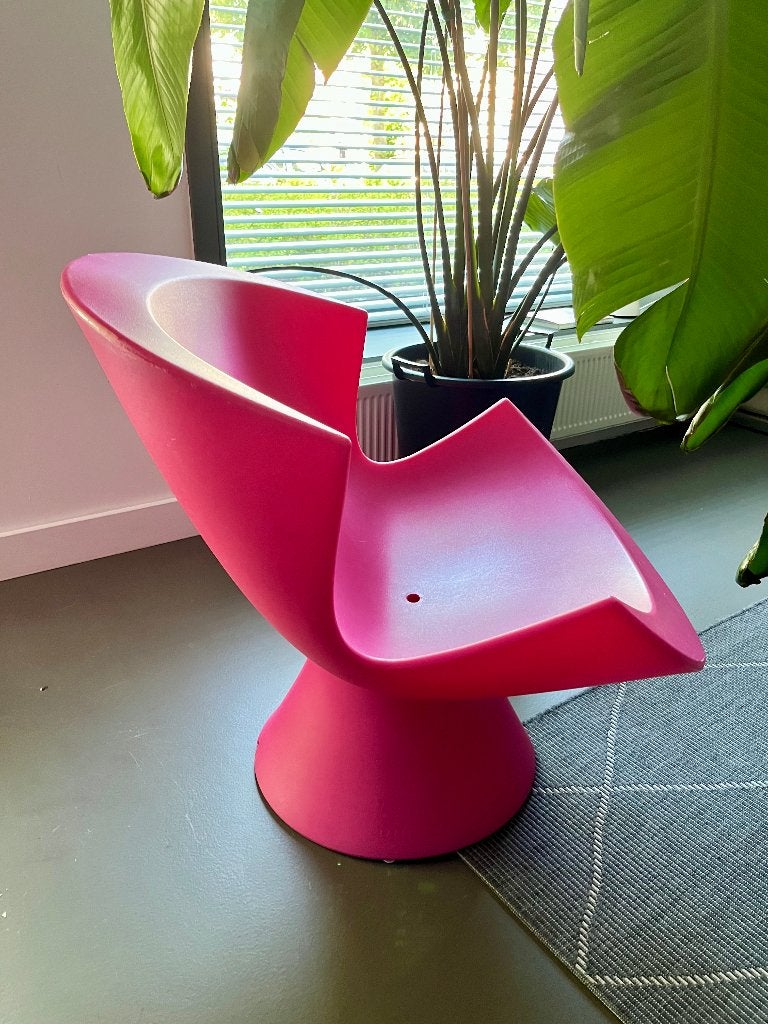 Loungestoel Roze | Tuinstoel | Kite | Karim Rashid | Label, Ophalen, Zo goed als nieuw, Kunststof