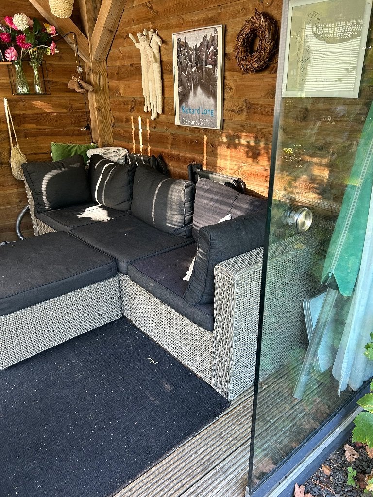 Loungeset, Tuin en Terras, Ophalen, Kunststof, Gebruikt, 3 zitplaatsen