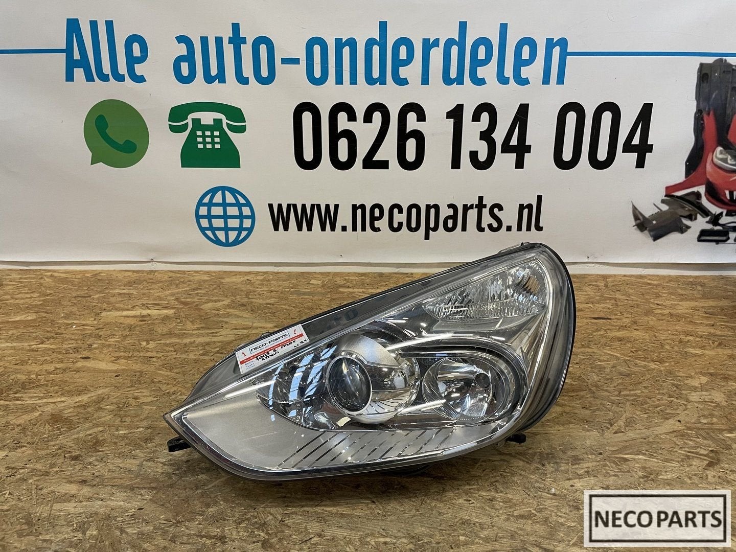 FORD S MAX SMAX XENON KOPLAMP LINKS ORIGINEEL 6M21-13D155, Gebruikt, -, -, Ophalen of Verzenden