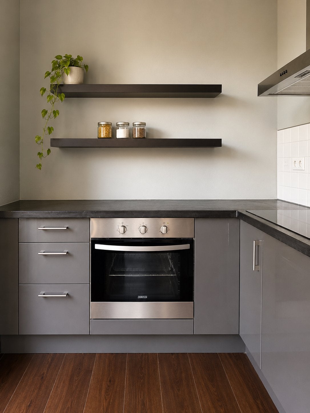 Complete hoekkeuken | Smeg inductie | vaatwasser | oven, Ophalen, Zo goed als nieuw, Hoekkeuken