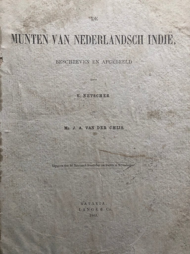 Boek Munten van Ned. Indie, Postzegels en Munten, Ophalen, Vóór koninkrijk