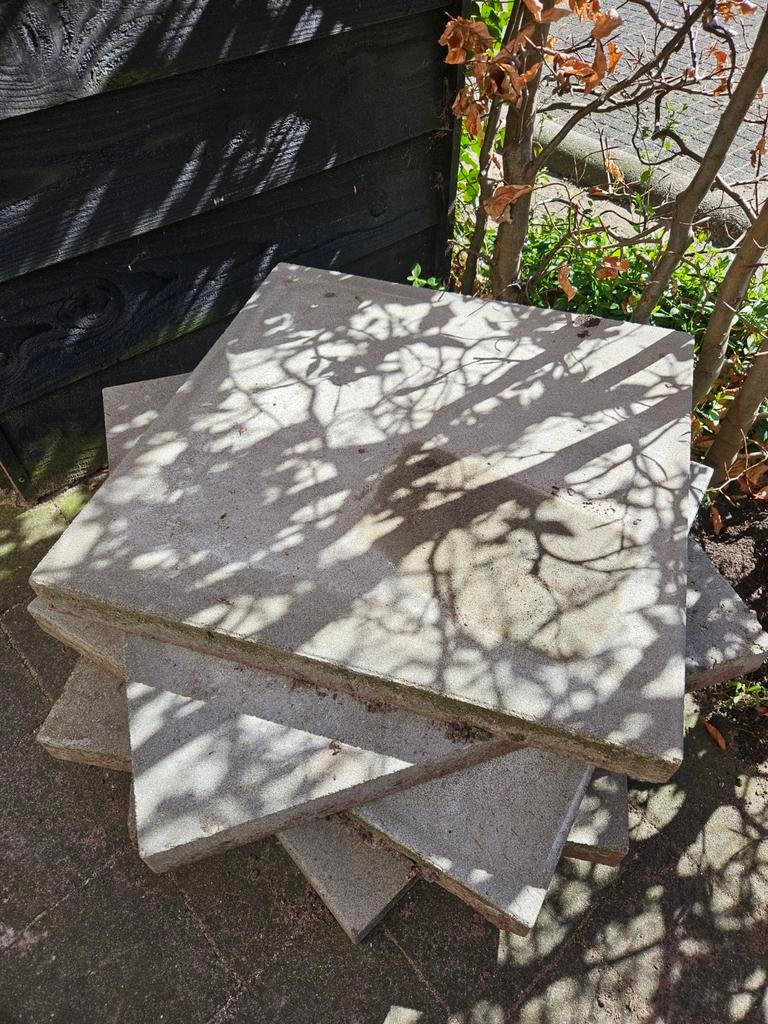 Grijze tegels 60x60 cm, 6 stuks, Tuin en Terras, Tegels en Klinkers, Ophalen
