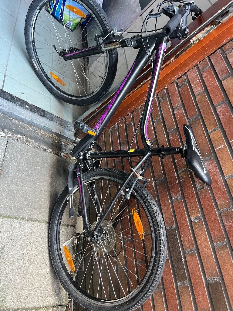 Dames fiets, Ophalen, Gebruikt, Velgrem, 47 tot 50 cm