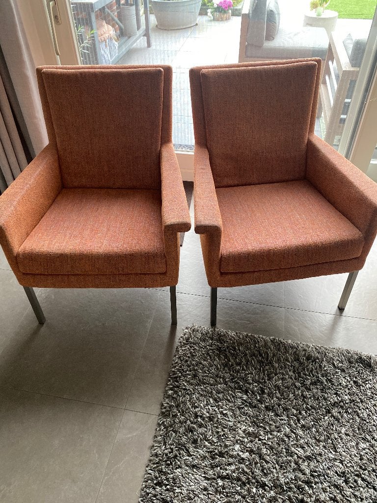 Fauteuils 2stuks, Ophalen, Gebruikt, Minder dan 75 cm, Stof