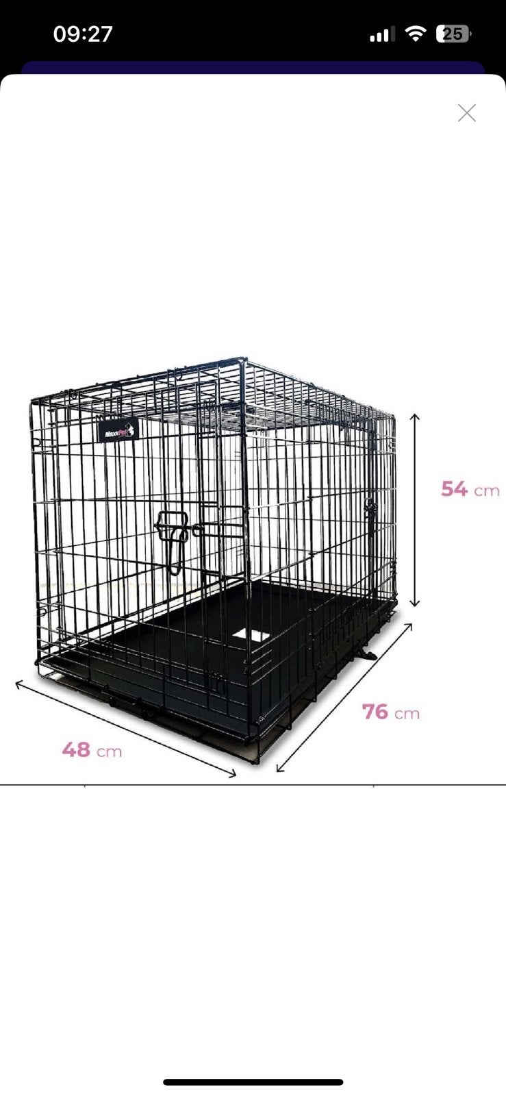 Te koop Hondenbench 76x48x54 Nieuw in doos!, Ophalen of Verzenden, Nieuw