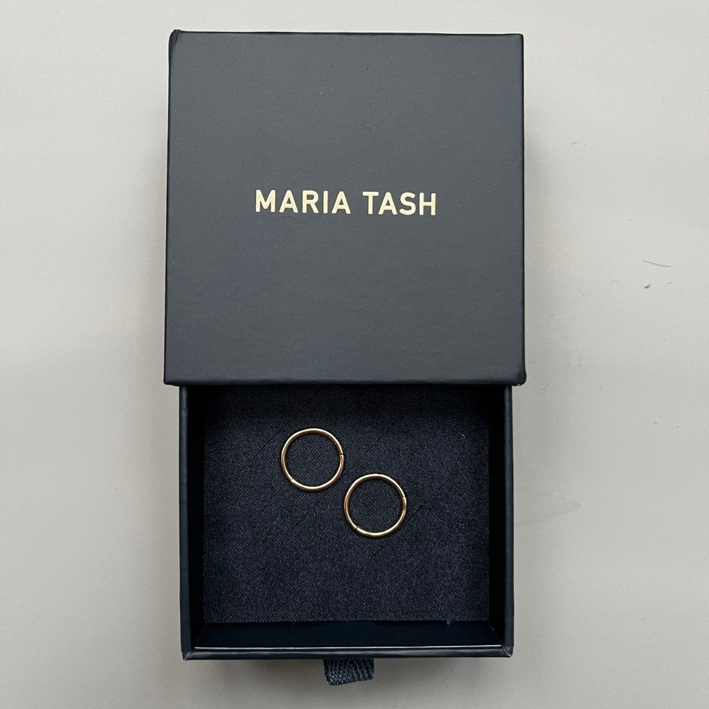 NIEUW: 2x Maria Tash 11mm rosegoud clicker ring/oorbel, Hangers, Nieuw, Ophalen of Verzenden, Goud