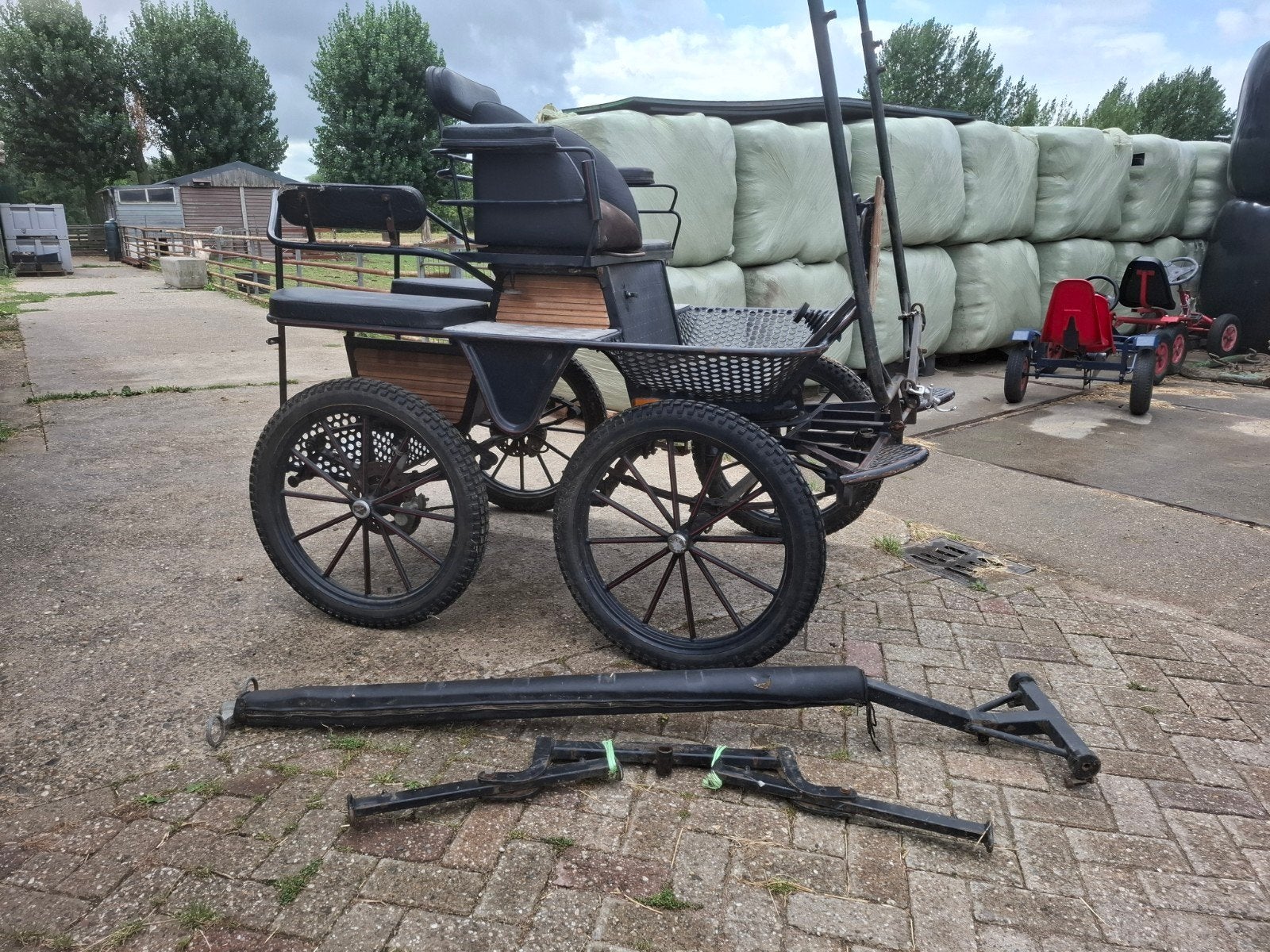 Te koop: 2 marathonwagens evt. met tuig, Gebruikt, Marathonwagen, Paard of Pony