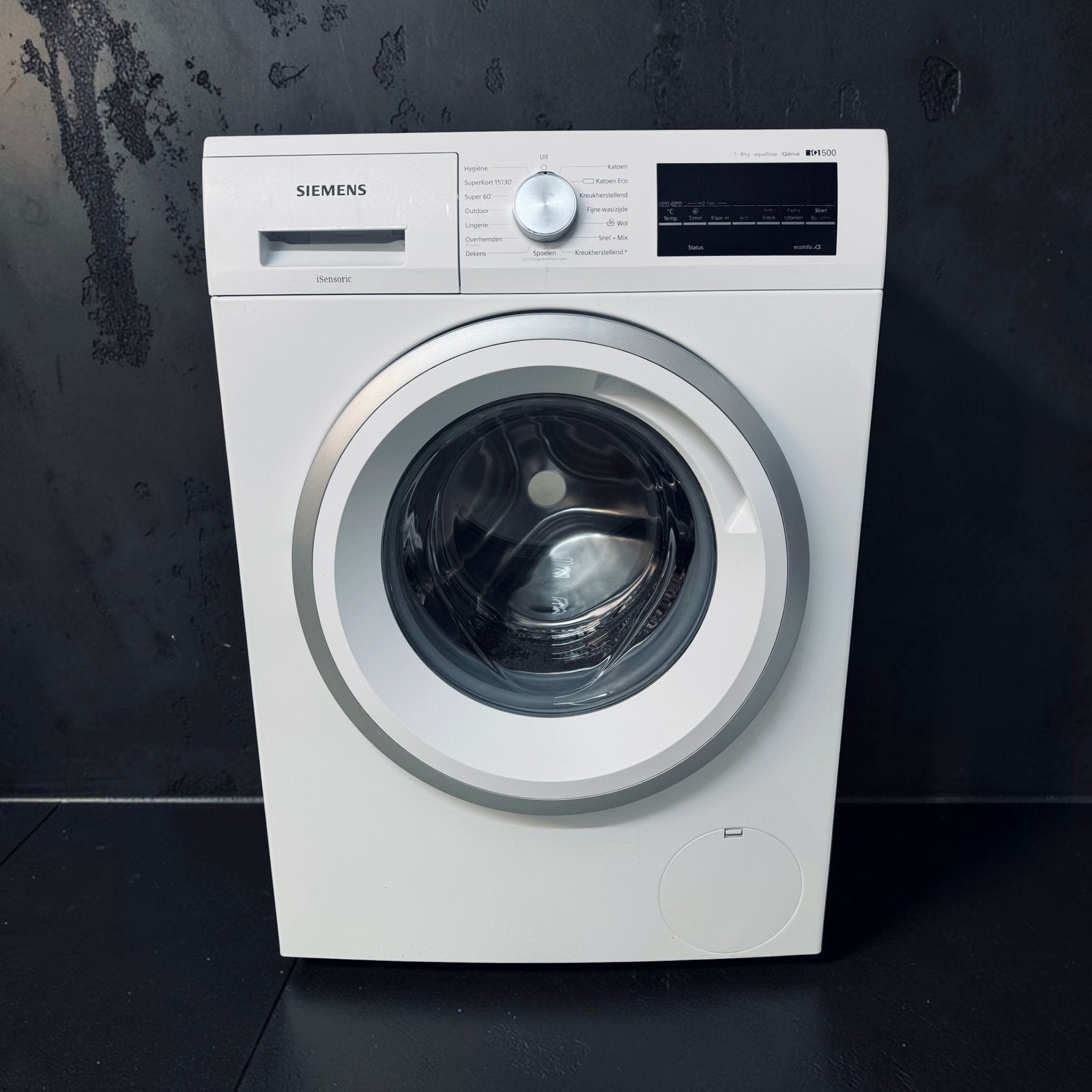 Siemens IQ500 iSensoric 8Kg Energiezuinige in Nieuwstaat, Ophalen, 1200 tot 1600 toeren, 8 tot 10 kg, Zo goed als nieuw
