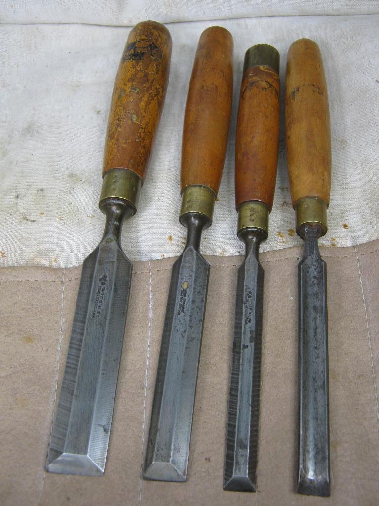 Beitels 3 stuks + Guts.  Marples, Verzenden