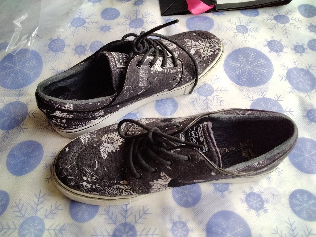 Nike SB Zoom Stefan Janoski Black Floral Maat 40 ZELDZAAM, Zwart, Nike Stefan Janoski, Ophalen of Verzenden, Zo goed als nieuw