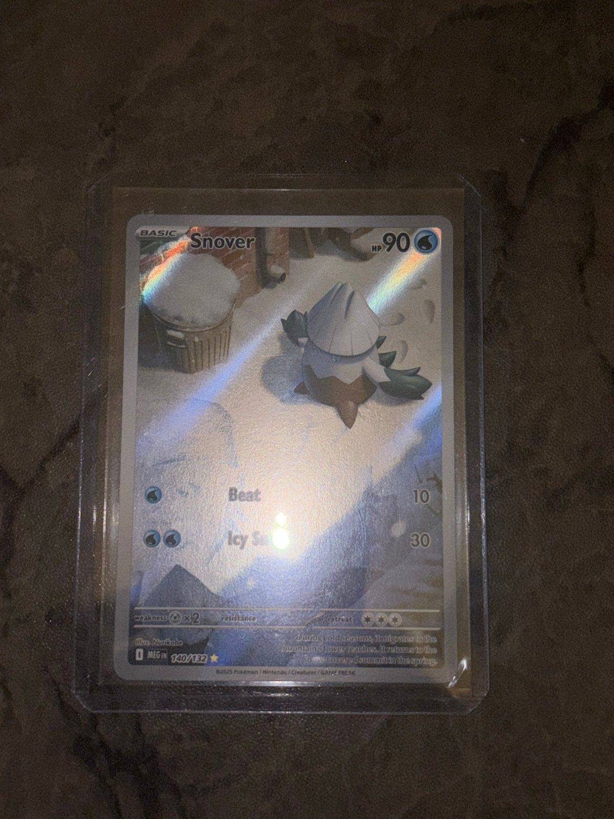 Snover 140/132 - Pokémon Kaart, Ophalen of Verzenden, Zo goed als nieuw, Losse kaart, Foil