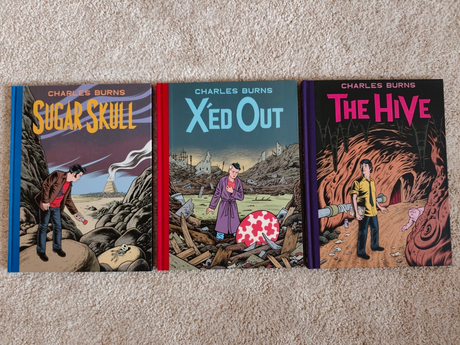 Charles Burns - Sugar Skull, X'ed Out, The Hive, Meerdere stripboeken, Ophalen of Verzenden, Nieuw, Charles Burns