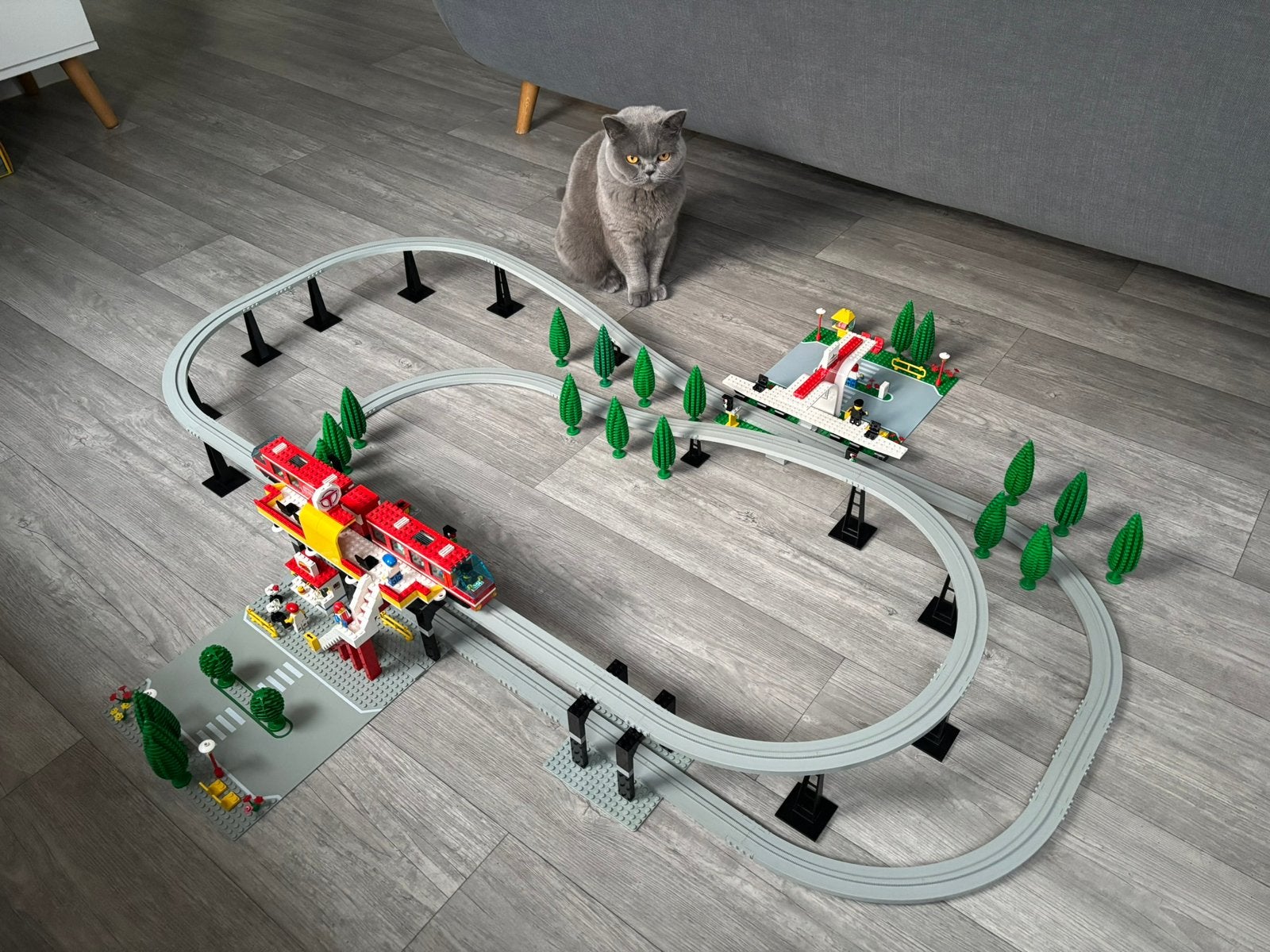 LEGO 6399 Airport Shuttle Monorail - Compleet met doos, Gebruikt, Lego, Ophalen of Verzenden, Compleet