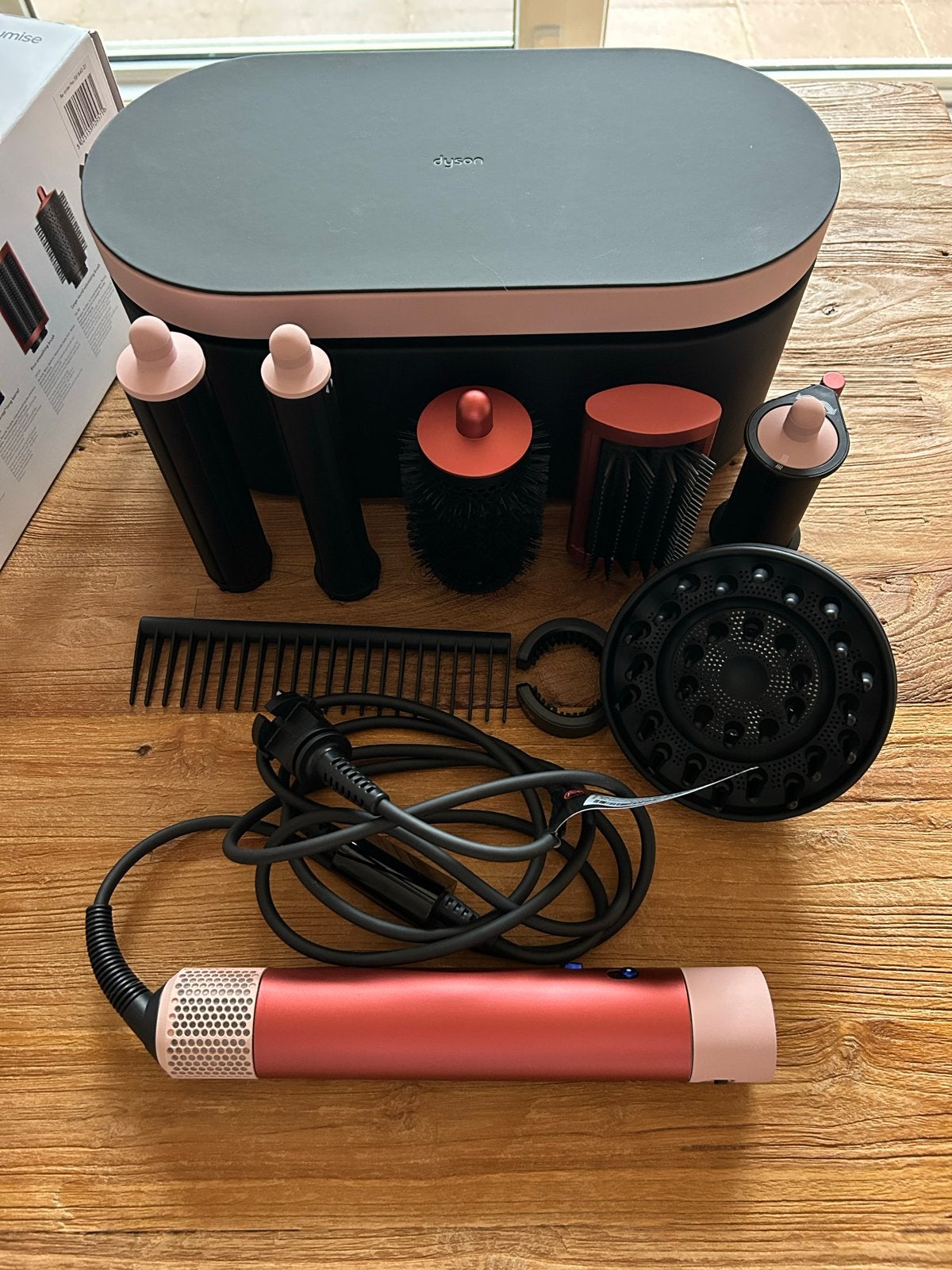 Dyson Airwrap Complete Long Volumise incl. Diffuser, Witgoed en Apparatuur, Ophalen of Verzenden, Zo goed als nieuw, Haarverzorging