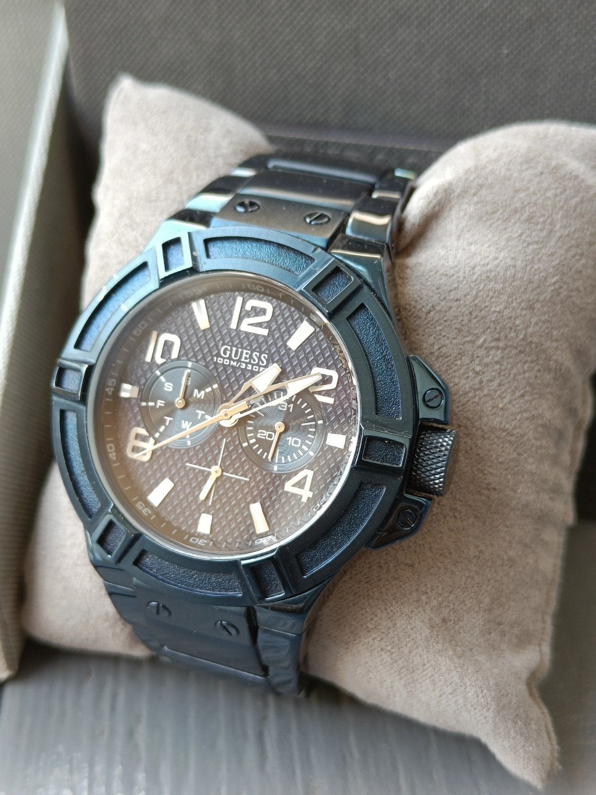 Guess Sporty Rigor W0041G2 - Nieuw in doos, Ophalen of Verzenden, Waterdicht, Zo goed als nieuw, Guess