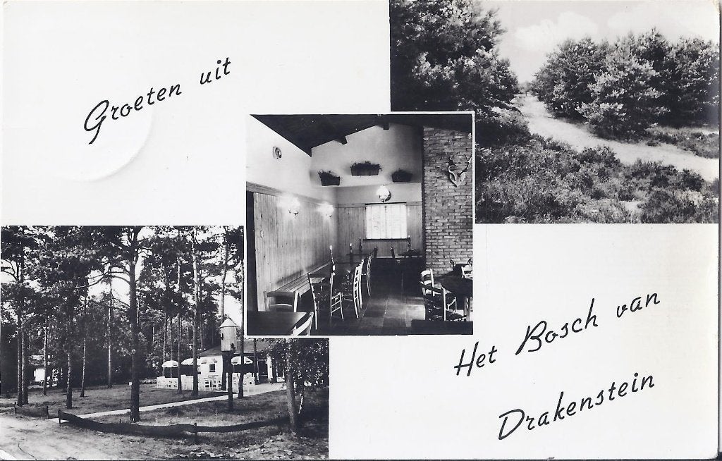 Het bosch van drakenstein - oude gelopen ansichtkaart (9679, Ophalen of Verzenden, 1960 tot 1980, Gelopen