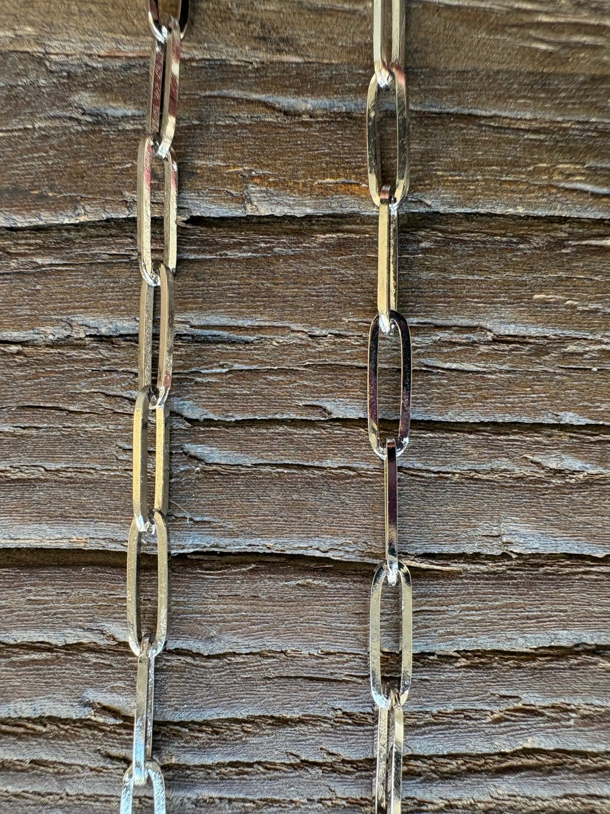 Paperclip ketting, Ophalen of Verzenden, Nieuw, Zilver, Overige materialen