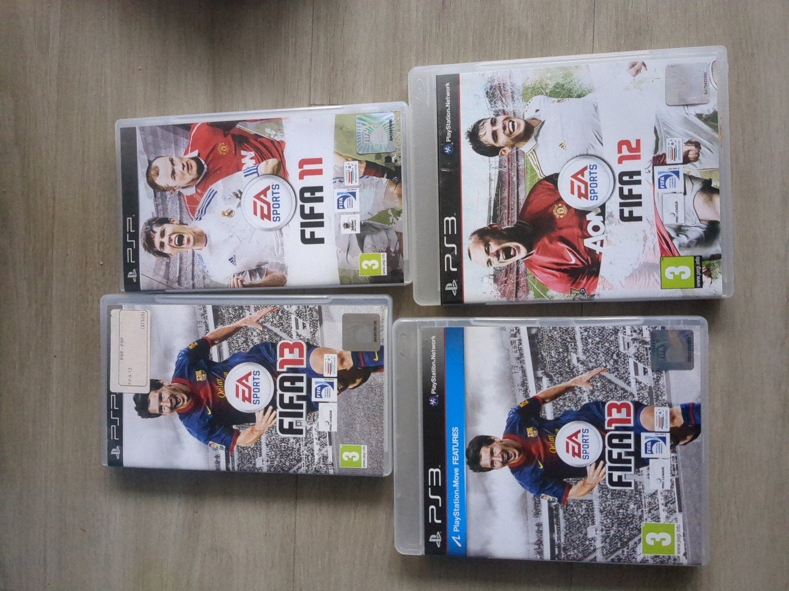 FIFA 11, 12, 13 games voor PSP en PS3, Gebruikt, 1 speler, Ophalen of Verzenden, Vanaf 3 jaar