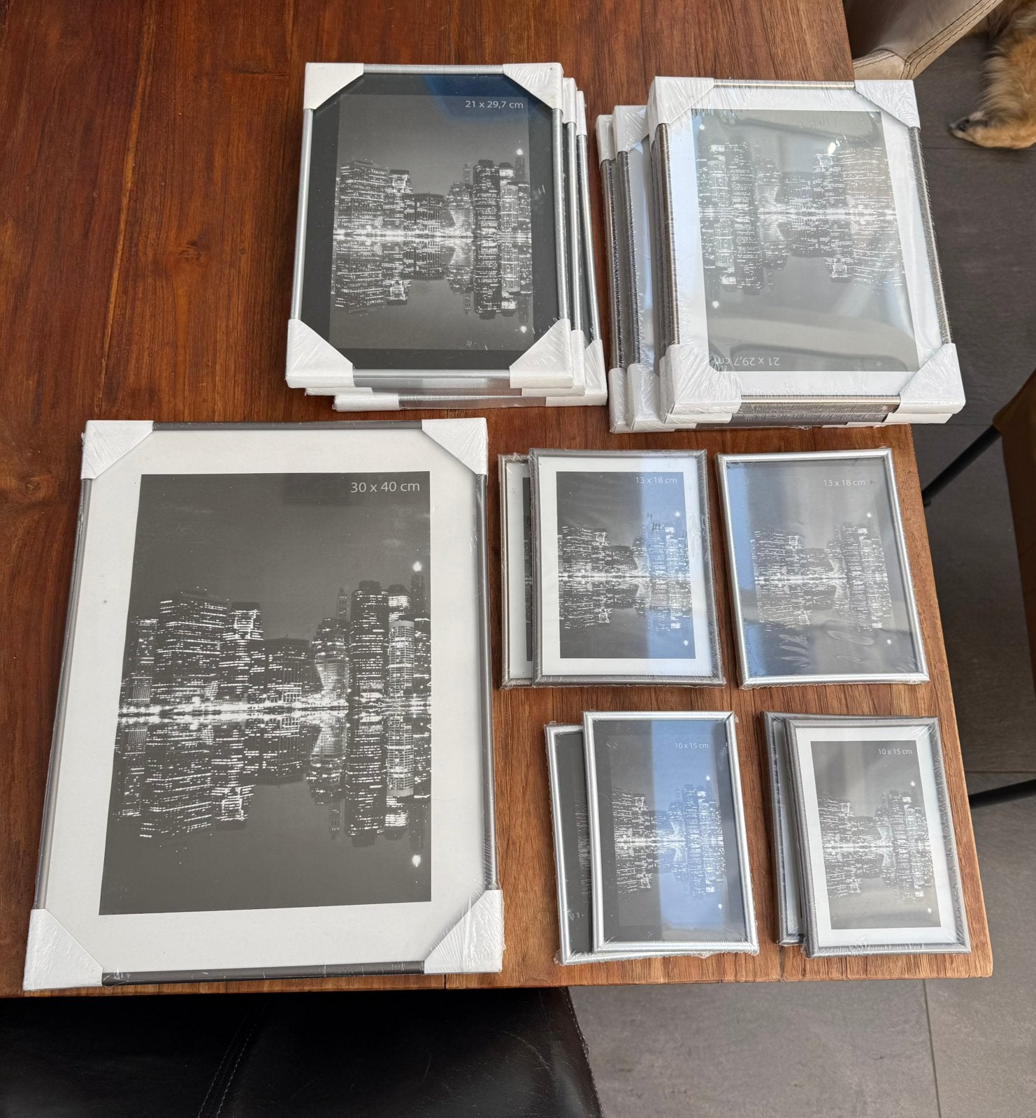 15 fotolijstjes nieuw in verpakking, Audio, Tv en Foto, Fotografie | Fotolijsten, Zo goed als nieuw, Met glas, Voor meerdere foto's