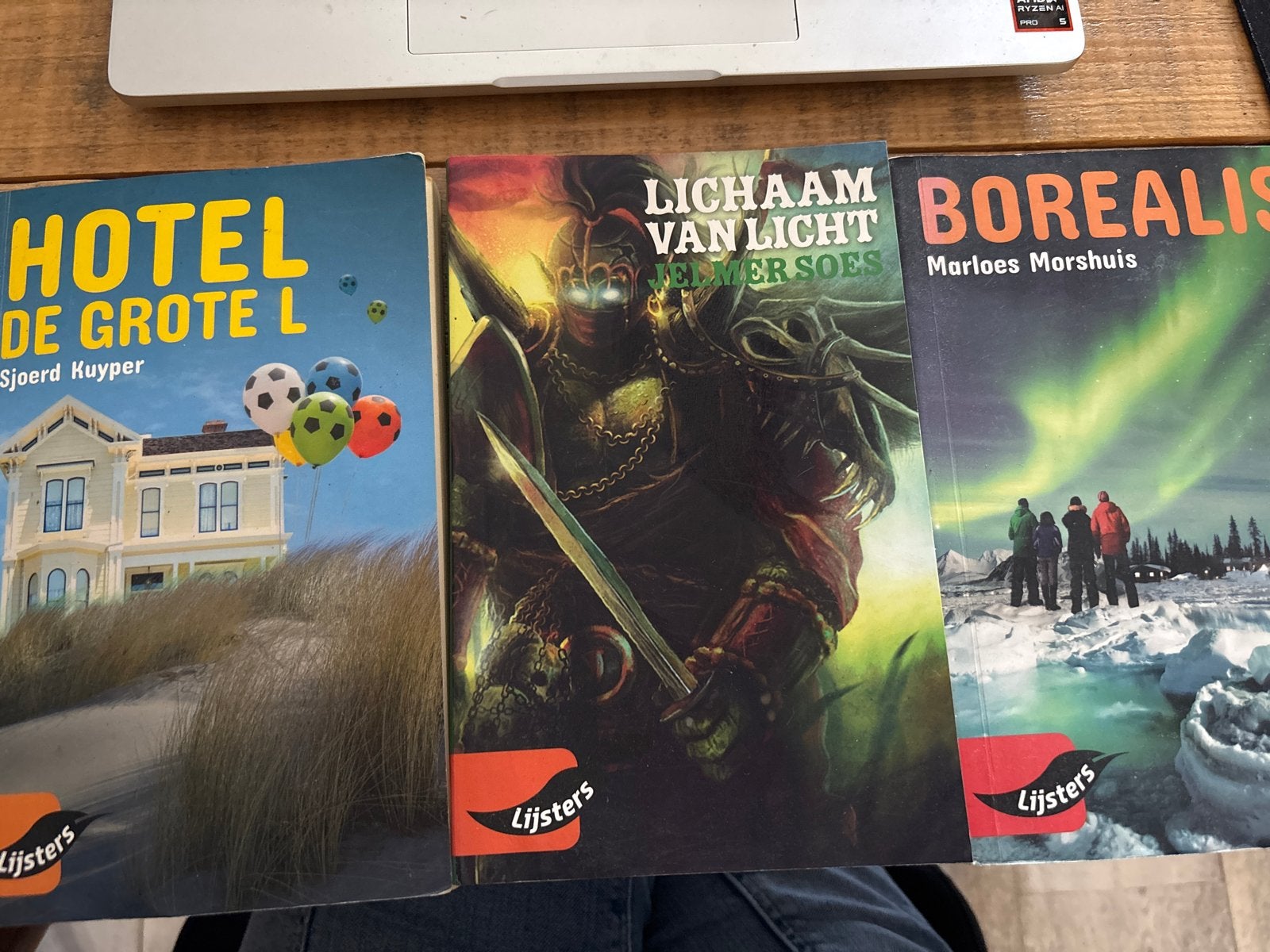 3 jeugdboeken: Hotel de Grote L, Lichaam van Licht, Borealis, Ophalen of Verzenden, Zo goed als nieuw, Fictie