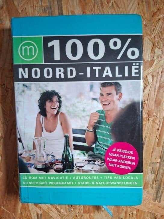 100% Noord-Italië Reisgids met CD-ROM en wegenkaart, Europa, Ophalen of Verzenden, Reisgids of -boek, Gelezen