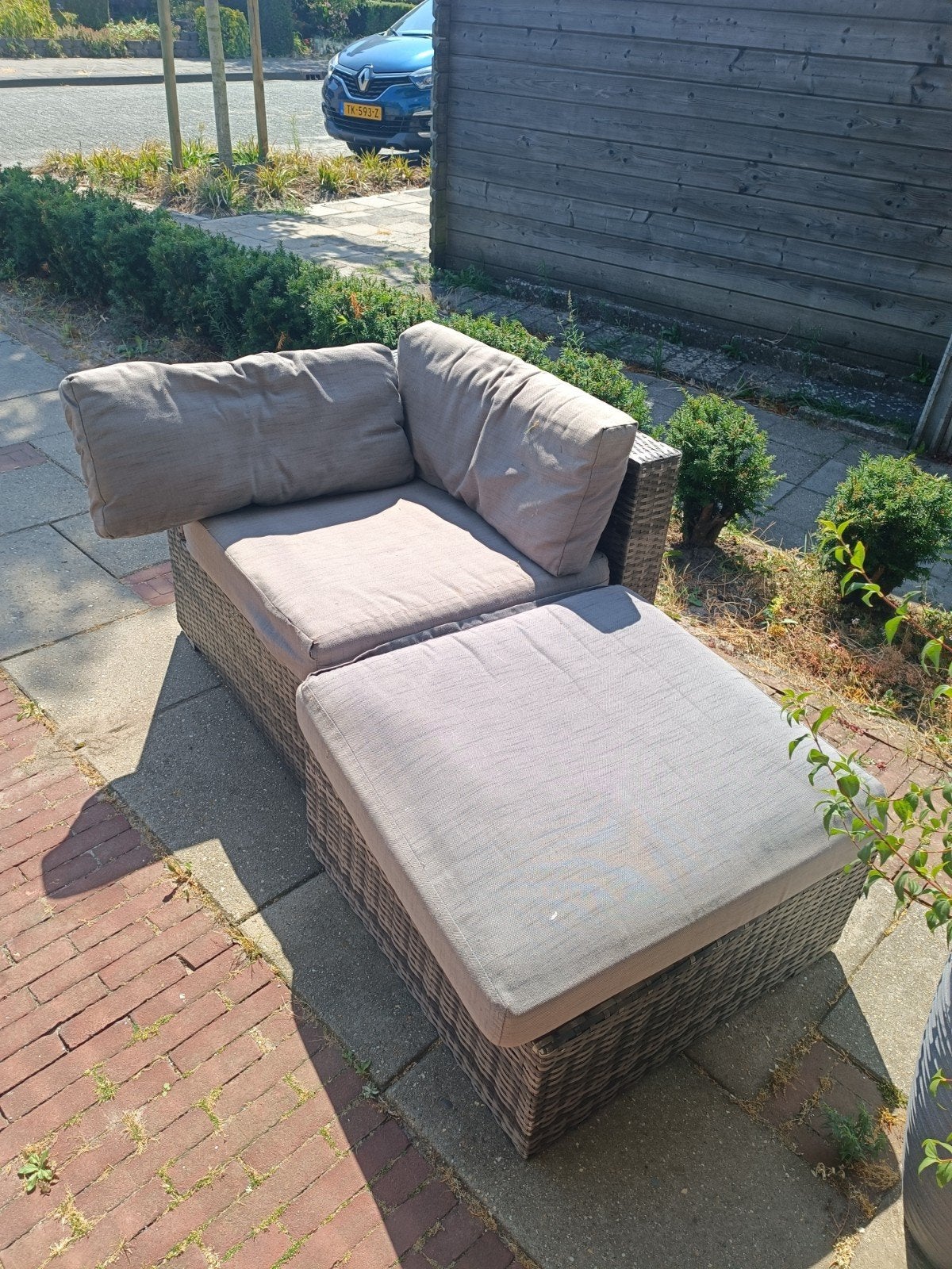 GRATIS loungebank, Tuin en Terras, Tuinsets en Loungesets, Ophalen of Verzenden, Gebruikt