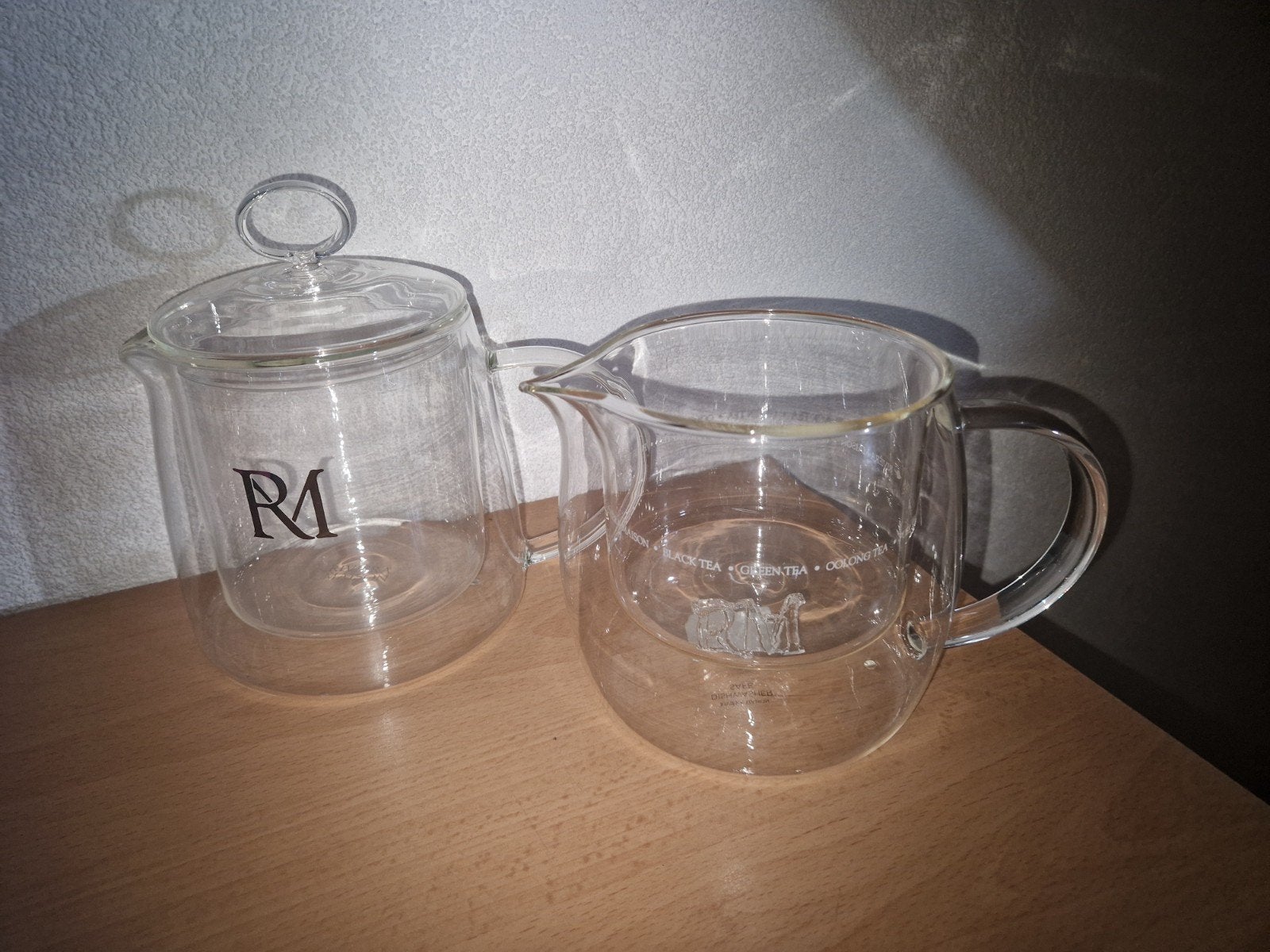 Glazen theepot en waterkan - Zo goed als nieuw, Ophalen, Zo goed als nieuw