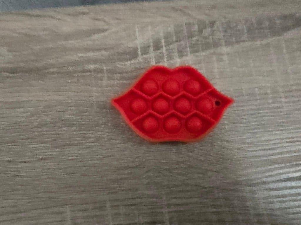 Pop It Sleutelhanger Lippen - Anti-stress Speelgoed, Ophalen of Verzenden, Zo goed als nieuw
