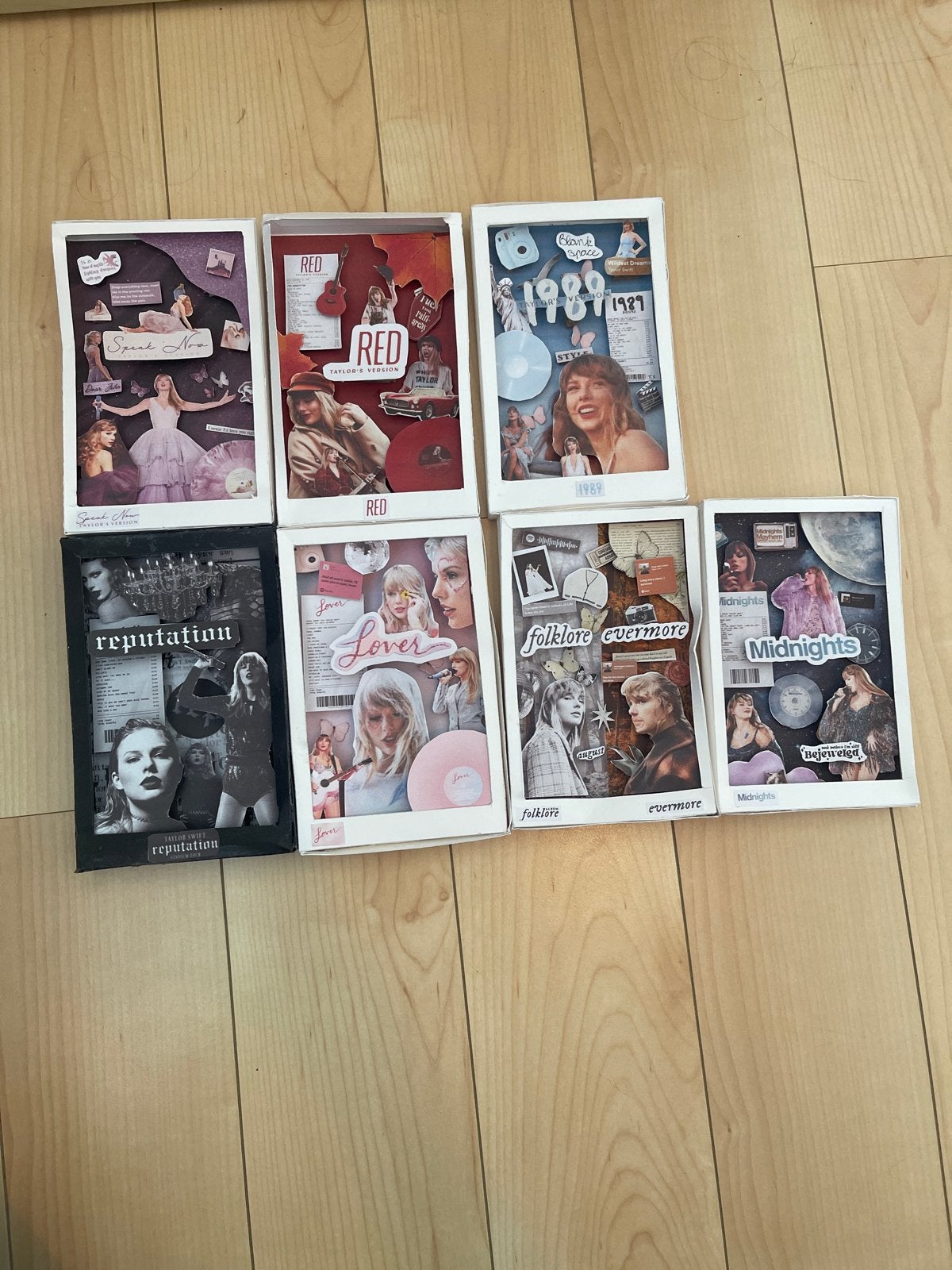 Taylor Swift Album Shadow Box Kunstwerk Collectie, Ophalen, Zo goed als nieuw