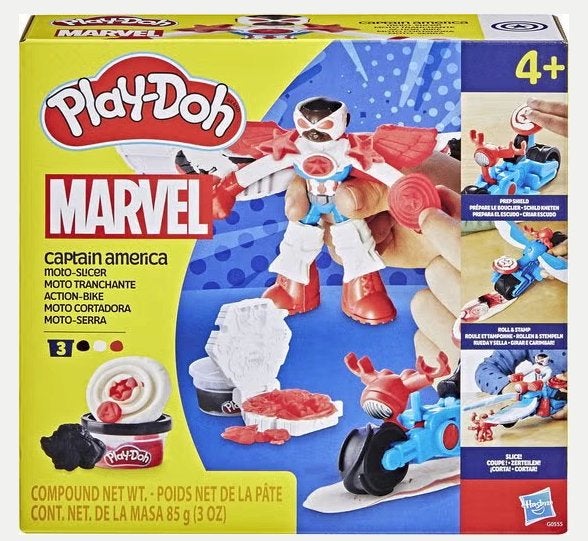 Nieuw Play-Doh Marvel Captain America Motorsnijder Speelset, Ophalen of Verzenden, Nieuw