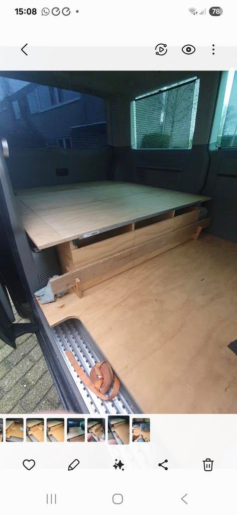 Camperbox afkomstig uit een VW Multivan, Ophalen