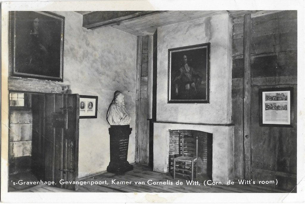 's-Gravenhage, Den Haag, Gevangenpoort, borstbeeld, De Witt, Verzenden, 1940 tot 1960, Gelopen, Zuid-Holland
