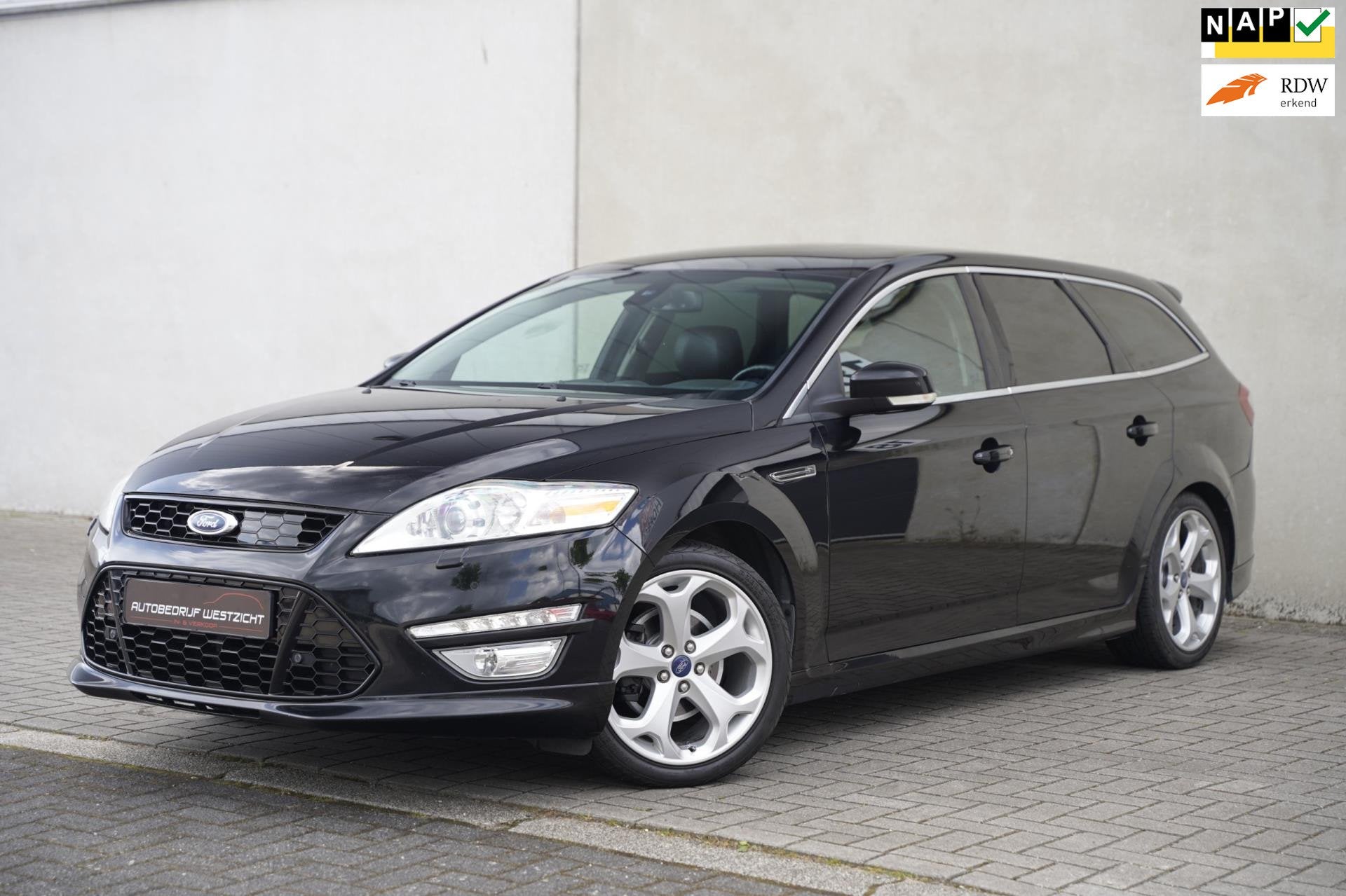 Ford Mondeo Wagon 2.0 Titanium S 240pk Automaat, Leder, Automatische klimaatregeling, Gebruikt, Zwart, 4 cilinders