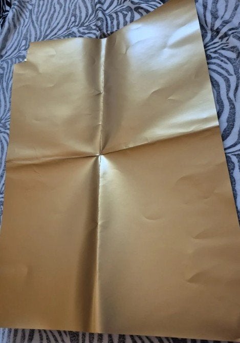 goud karton, Ophalen of Verzenden, Gebruikt, Papier of Karton, Overige merken