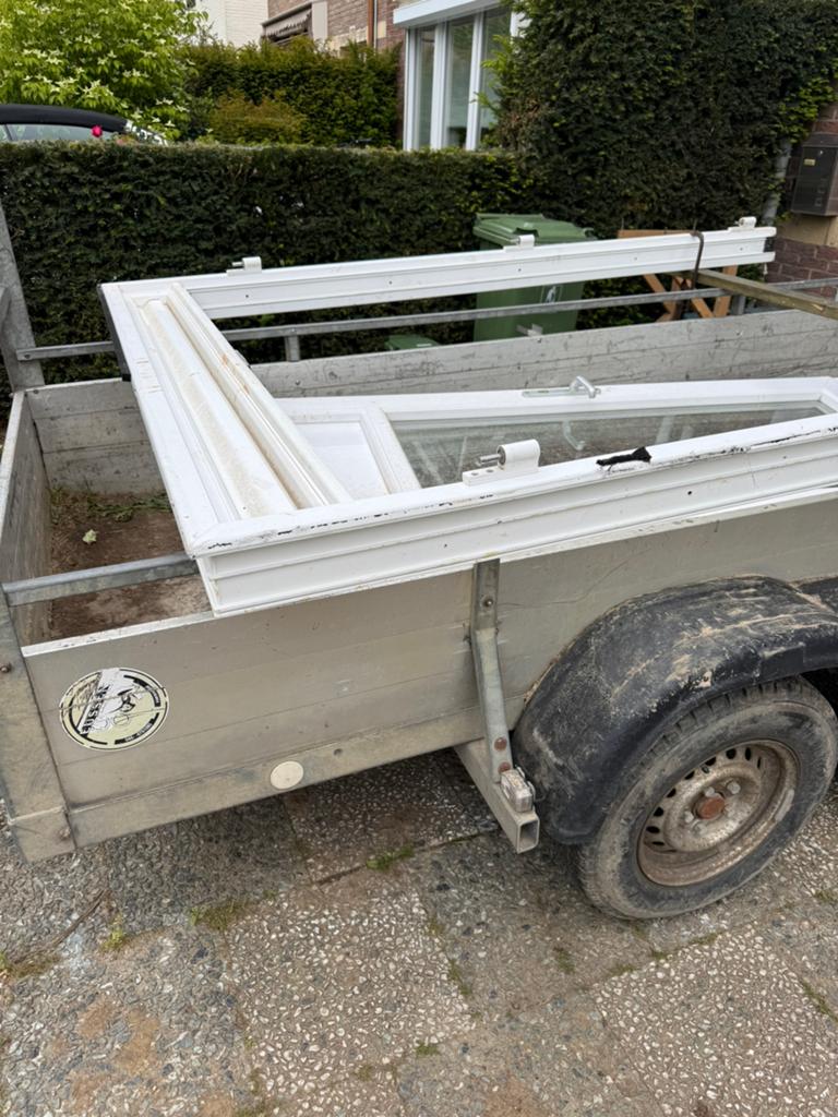 Tuindeur met kozijn kunststof, Overige typen, Zo goed als nieuw, Dubbelglas, 160 cm of meer