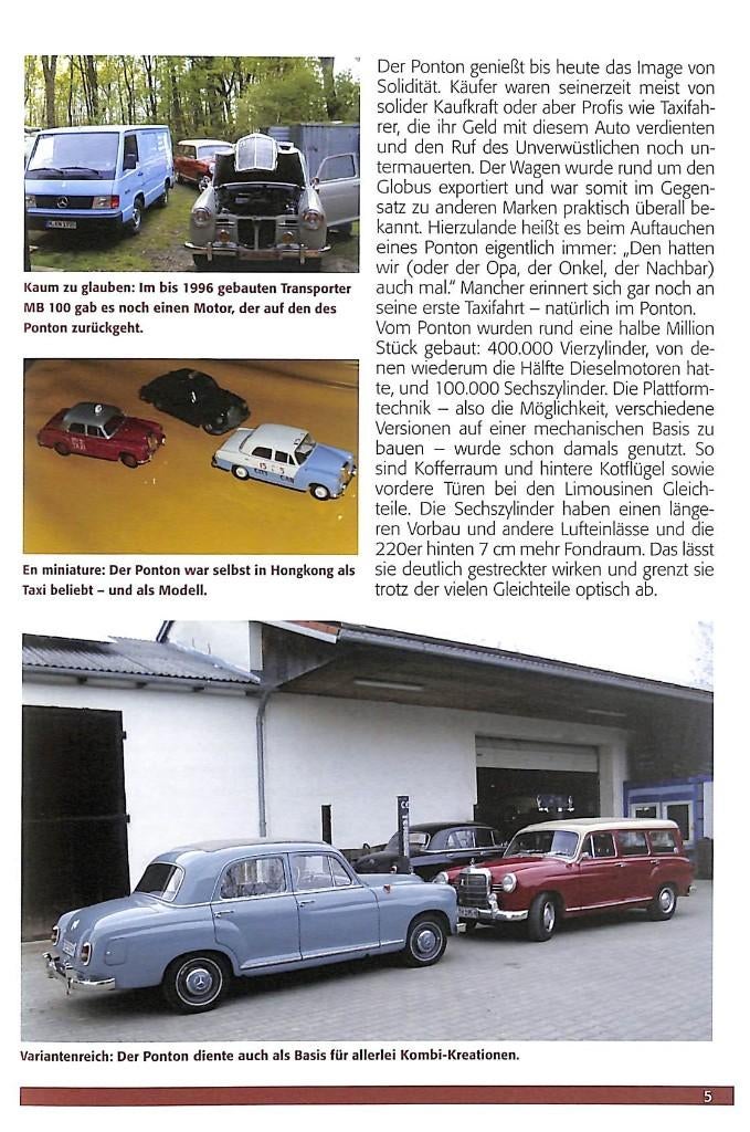Mercedes-Benz Ponton vier en zescilindermodellen van 1953, Verzenden