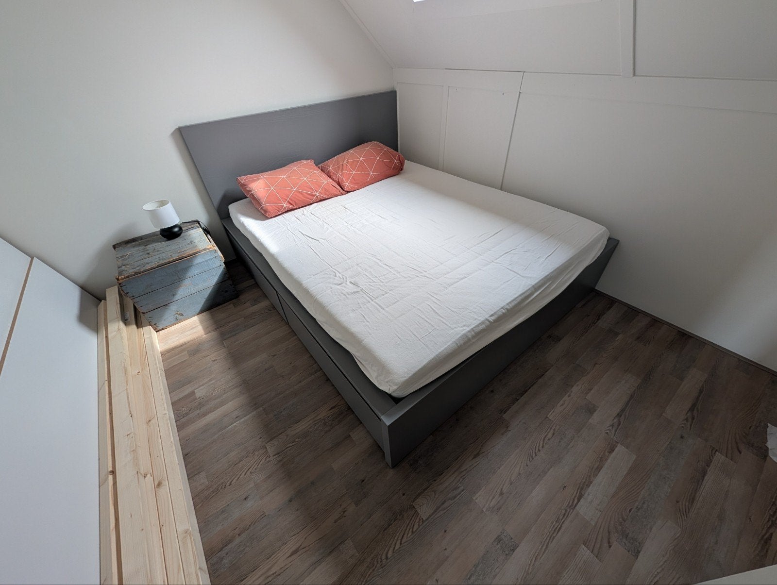 Ikea Malm bed 140x200cm inclusief matras, Huis en Inrichting, Slaapkamer | Bedden, Ophalen, Tweepersoons, 140 cm, Zo goed als nieuw