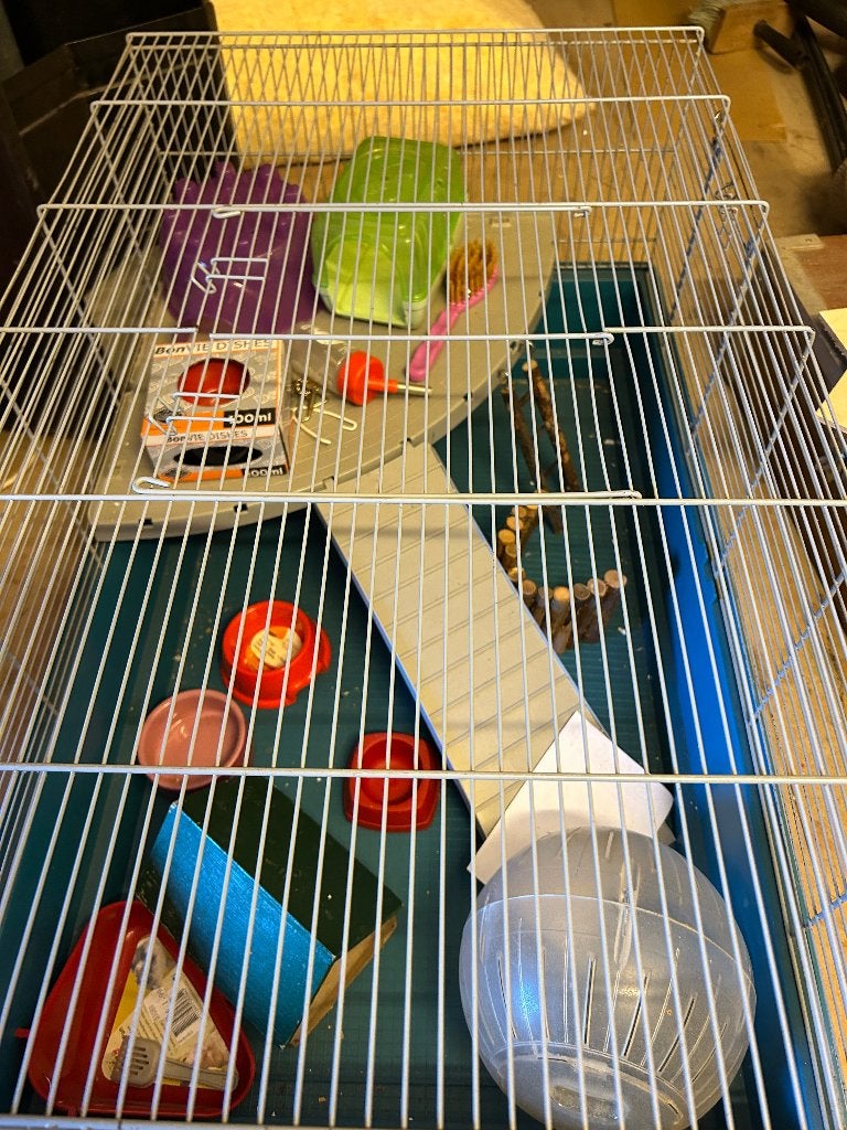 ferplast hamsterkooi, Kooi, Gebruikt, Hamster, 75 tot 110 cm