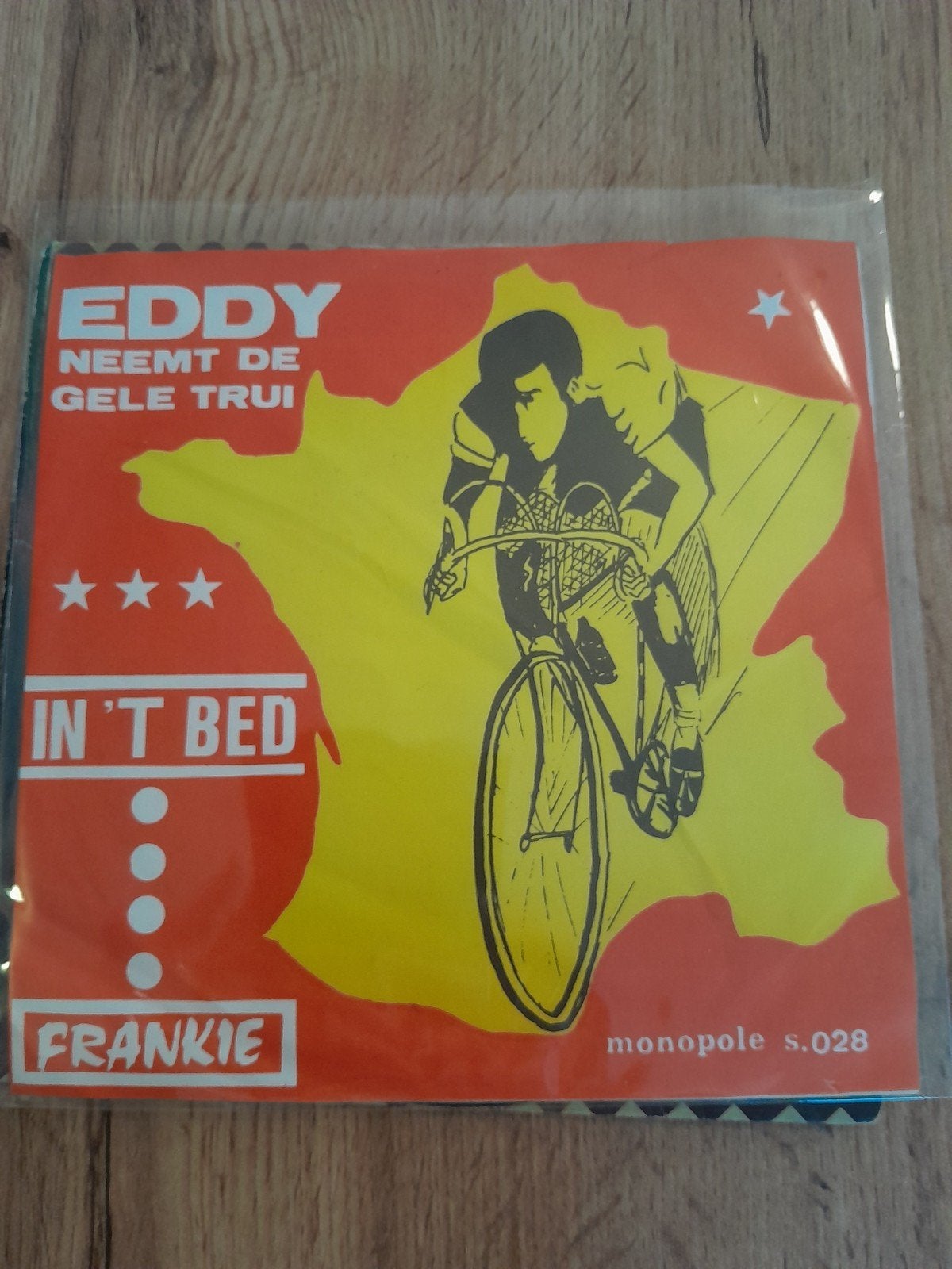 Frankie  7 inch eddy neemt de gele trui, Ophalen of Verzenden, Zo goed als nieuw, Nederlandstalig
