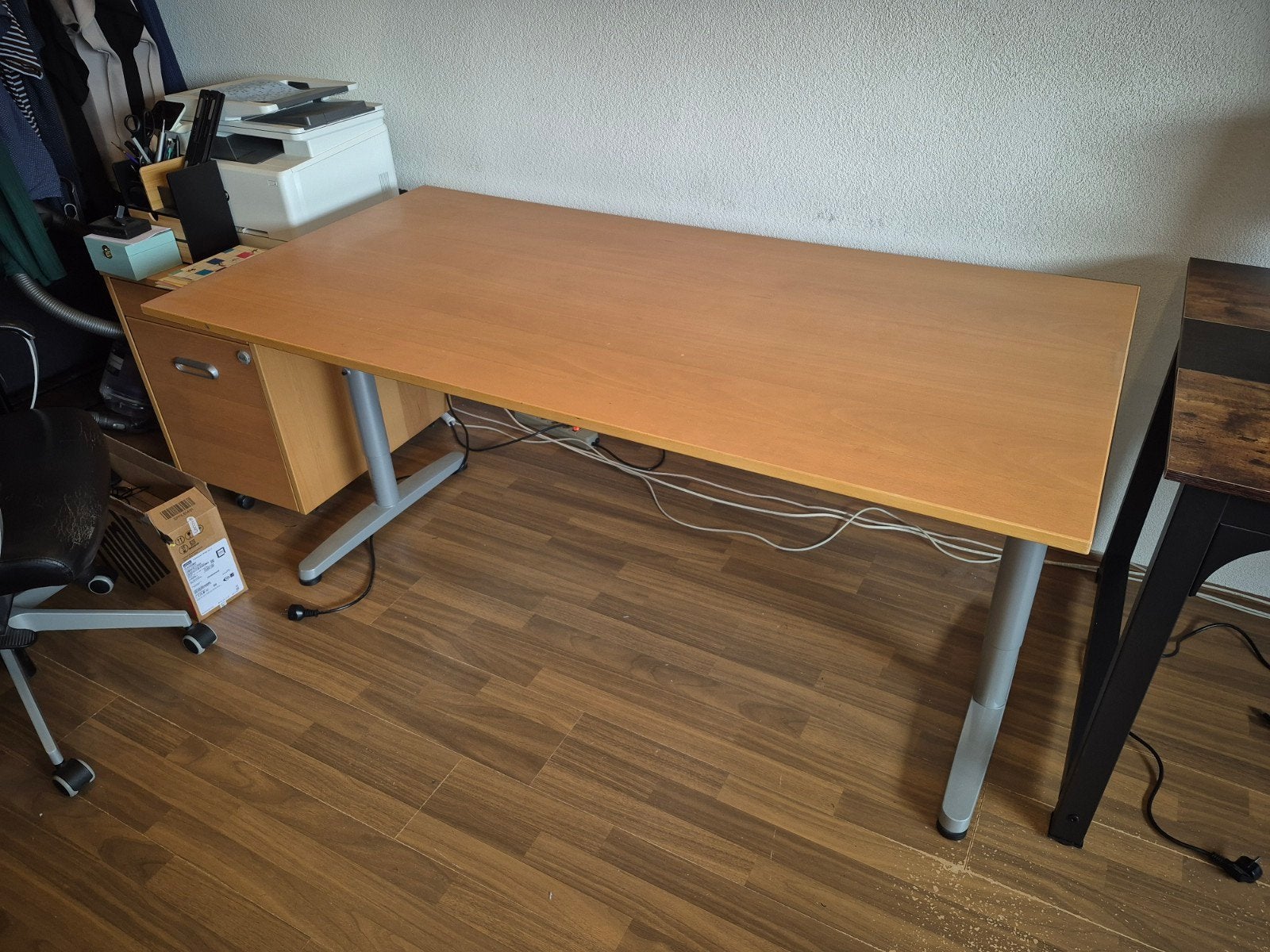 2x Ikea galant bureau 160 x 80, Ophalen, 160 cm, Gebruikt, Hout