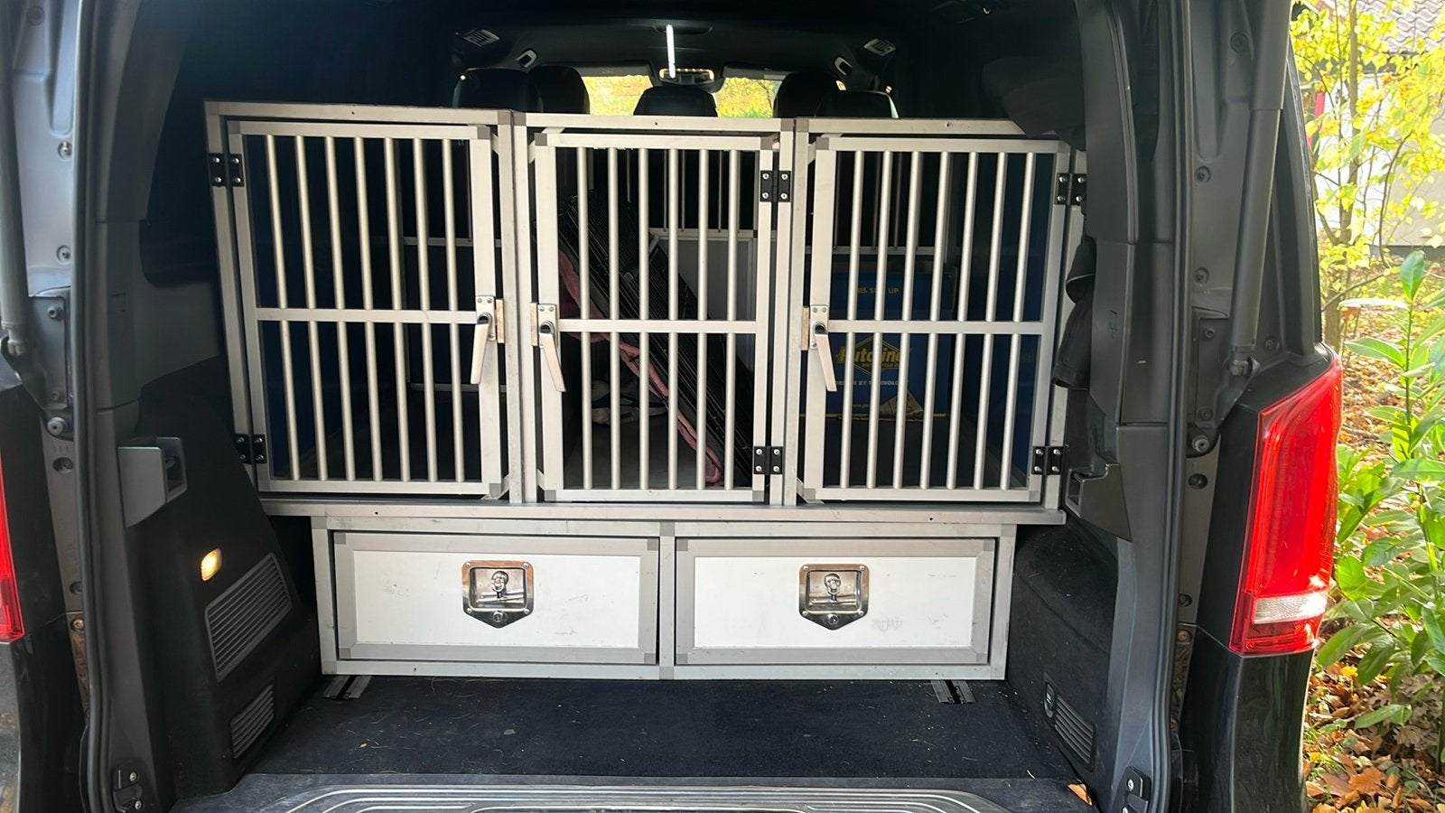 KELDERS  autokennel met lades, Dieren en Toebehoren, Ophalen, Zo goed als nieuw