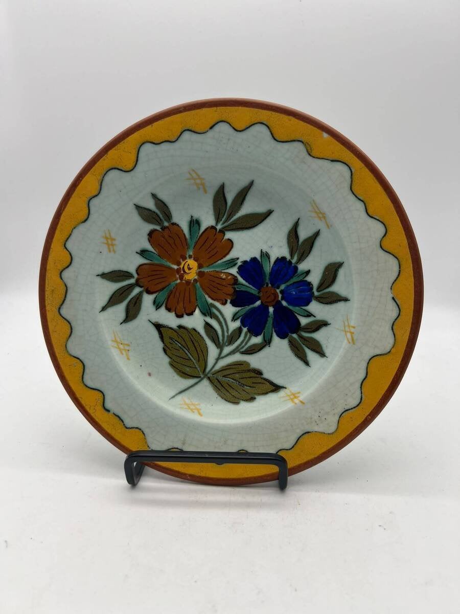 Kavel 334 - Gouds plateel wandbord, Ophalen of Verzenden
